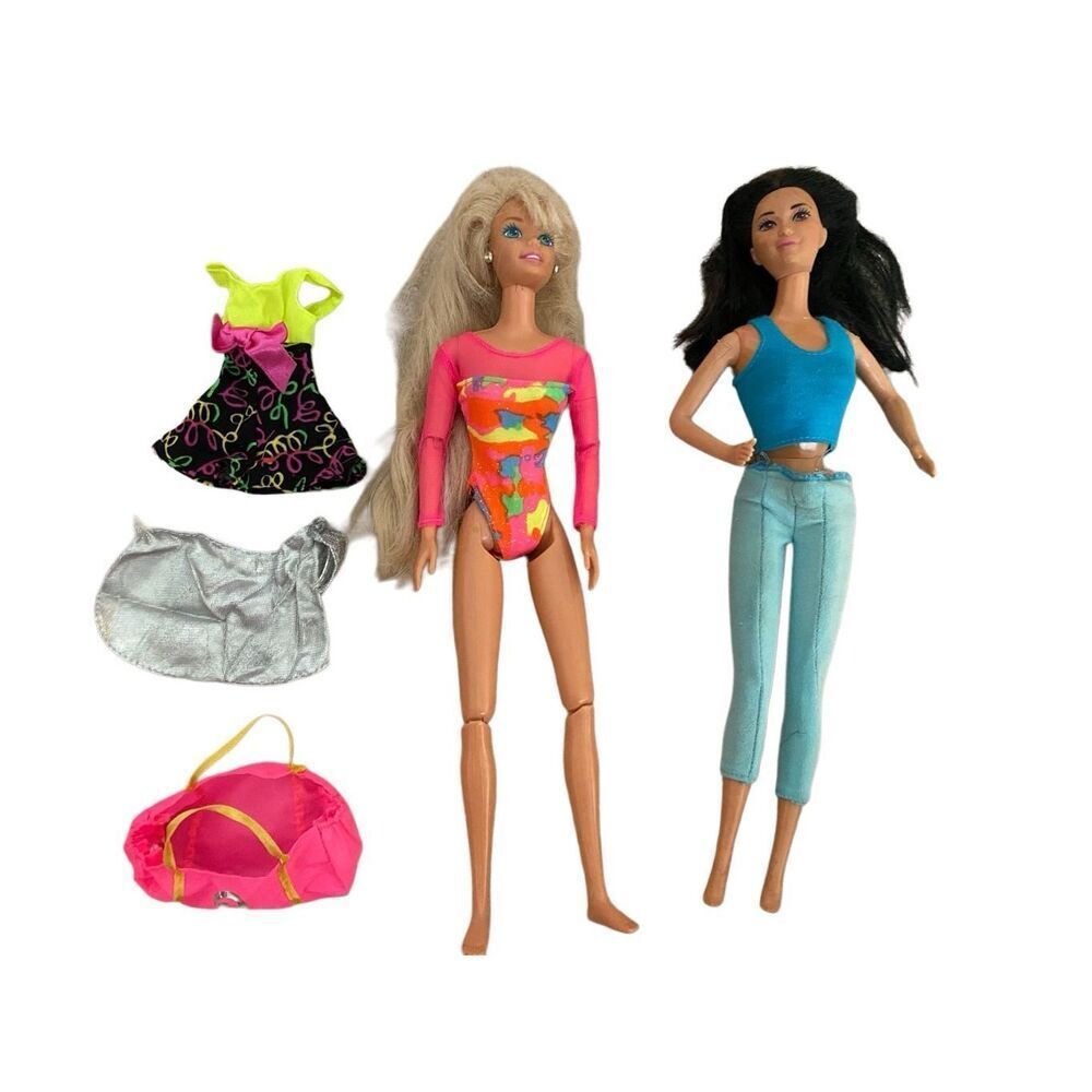 Vintage Gymnastics Barbie And Kira Mattel Doll Girls Kids Toy Nostalgia Toys